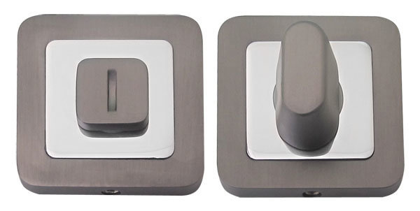 Накладка дверная WC RDA Cube, Sens, Como WC-40 хром/титан (34774)