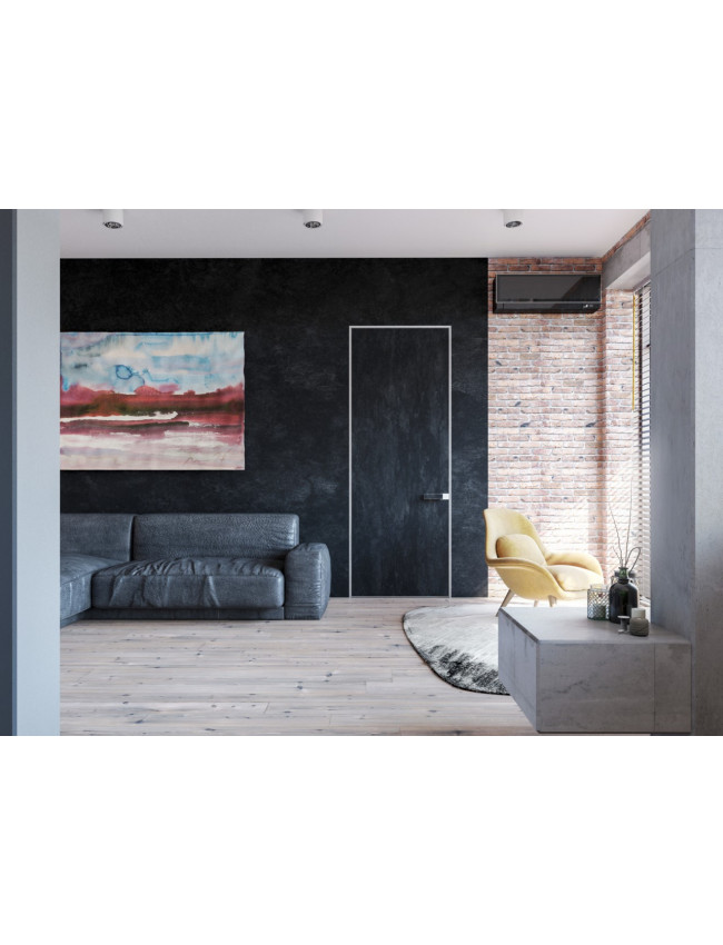 Двері SecretDoors Light скло | Прихований короб “Стандарт” 40мм (Black ) - 4