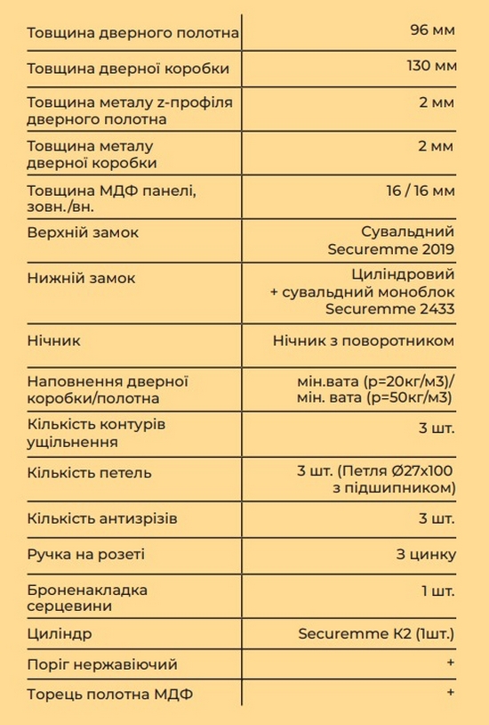 Вхідні двері MAGDA тип 13 модель MG 612 - 2