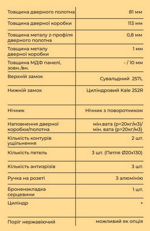 Вхідні двері MAGDA тип 15 модель MG 814 / MG 148 - 4