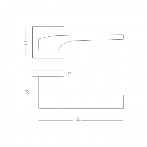 Ручка MBM для дверей SIMPLE - 2