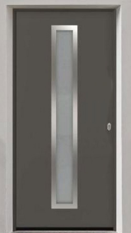 Двері вхідні Портала Metallic grey серія STREET Termo Q-11 (ковка-скло) - 4
