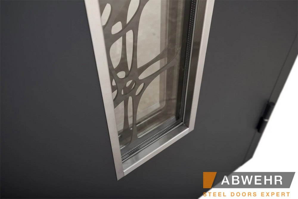 Двері вхідні Abwehr з терморозривом модель Nordi Glass - 5