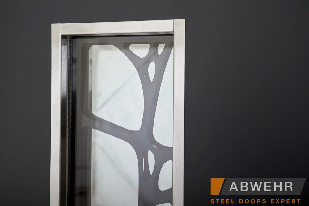 Двері вхідні Abwehr з терморозривом модель Nordi Glass - 7