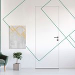 Двері SecretDoors Light приховані грунт | Алюмінієвий короб та контур полотна